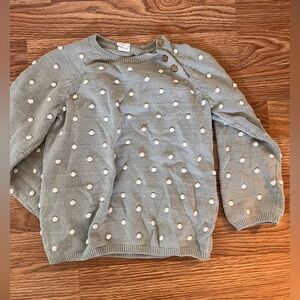 H&M Gray Polka Dot Sweater